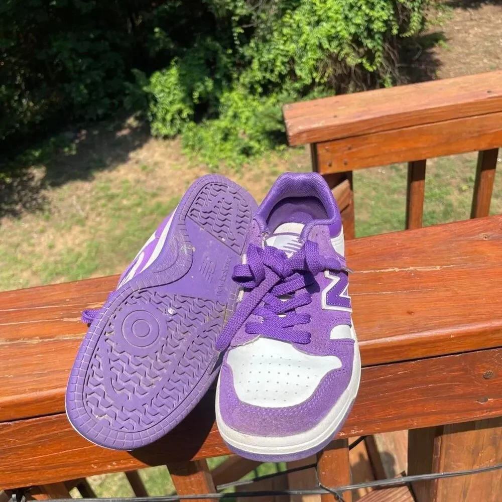 New Balance 480 Youth 1 Purple and White Unisex Running Sneakers